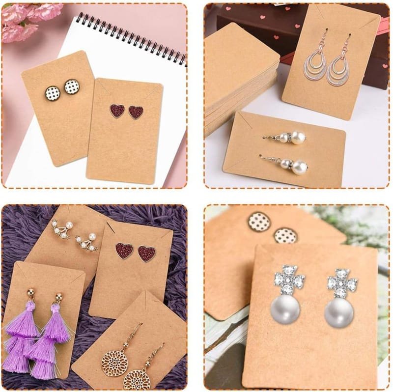 Laser Cut Earrings Necklace Jewelry Display Card
