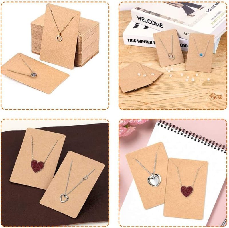 Laser Cut Earrings Necklace Jewelry Display Card