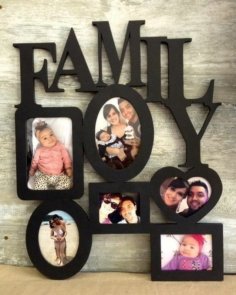 Laser Cut Family Photo Frame Picture Frames Collage Wall Decor