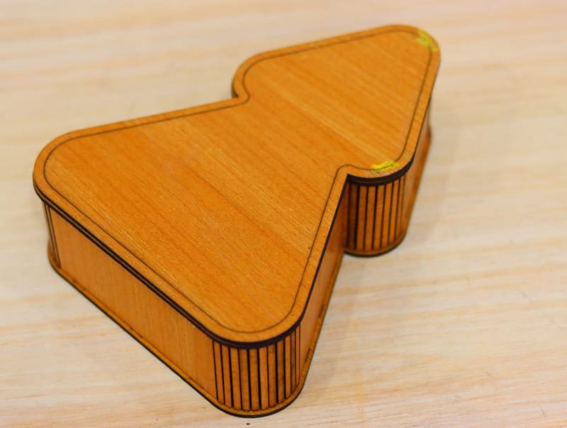 Laser Cut Tree Shaped Box Tree Gift Box