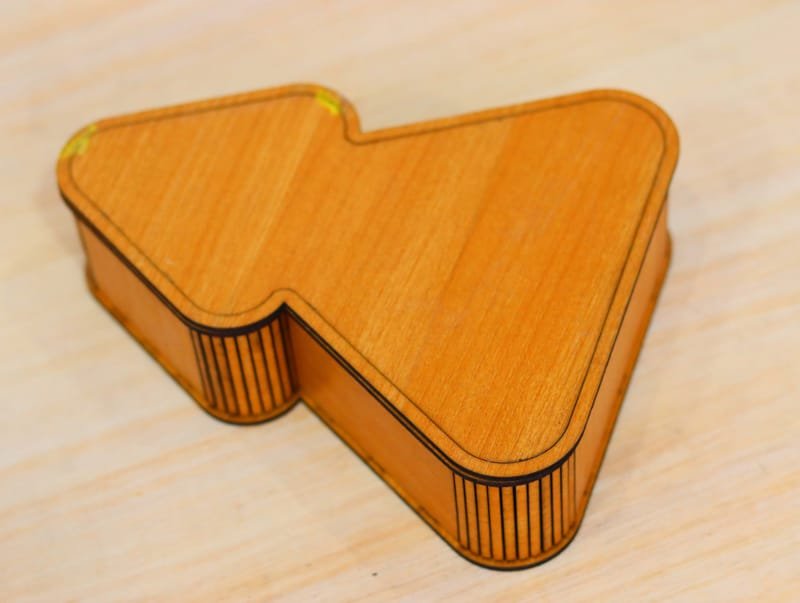 Laser Cut Tree Shaped Box Tree Gift Box