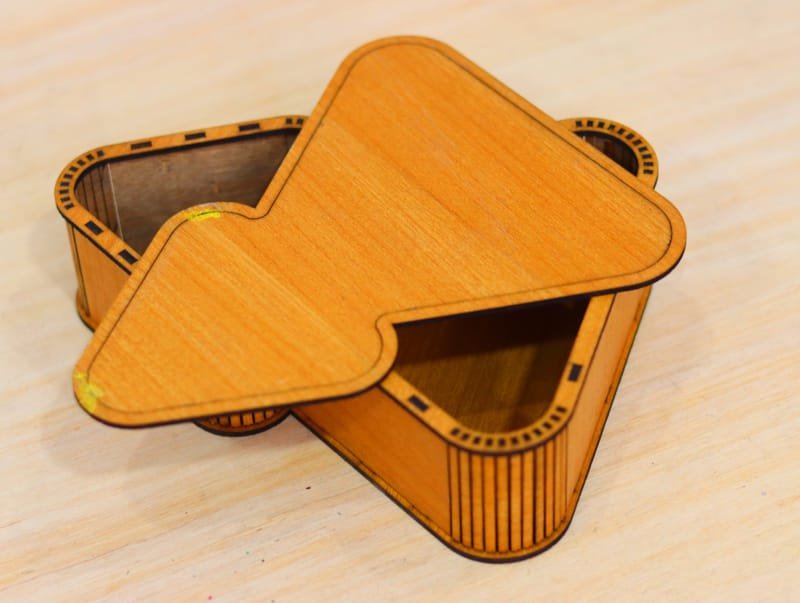 Laser Cut Tree Shaped Box Tree Gift Box