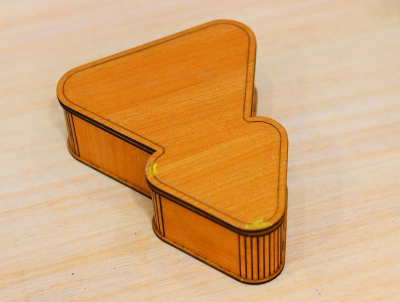 Laser Cut Tree Shaped Box Tree Gift Box