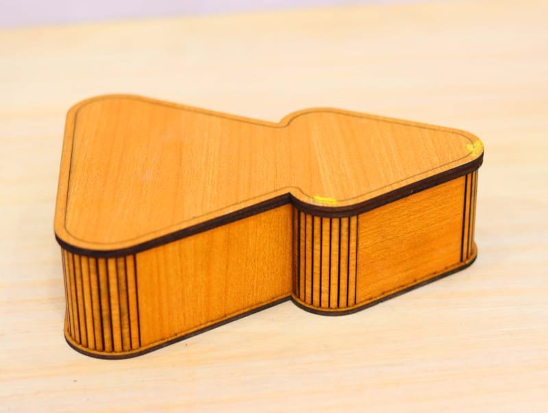 Laser Cut Tree Shaped Box Tree Gift Box