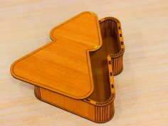 Laser Cut Tree Shaped Box Tree Gift Box