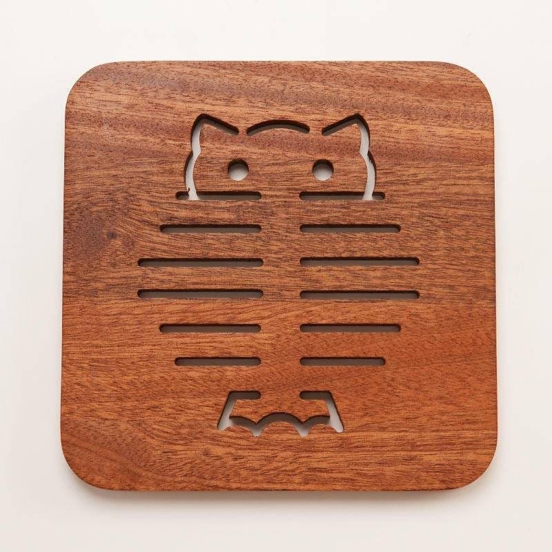 Laser Cut Wooden Coasters Round & Square