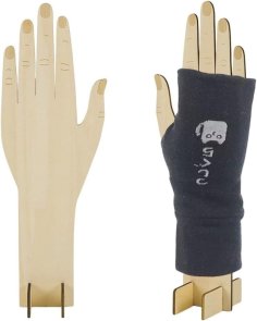 Laser Cut Wooden Hand Shaped Glove Holder Glove Display Stand Gloves Prop Display Card