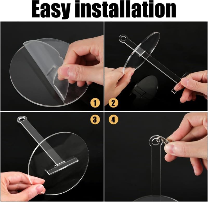 Laser Cut Acrylic Travel Yarn Holder Portable Wrist Yarn Holder For Knitting & Crocheting