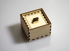 Laser Cut Wooden Puzzle Box SVG File