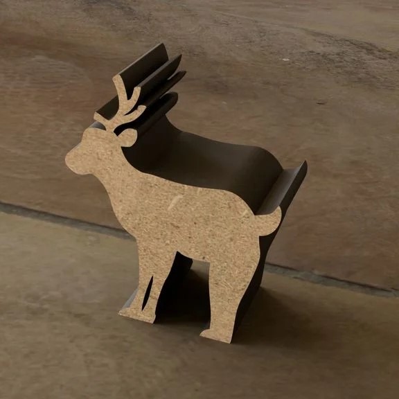 Laser Cut Meeple Reindeer Free Vector cdr Download - 3axis.co