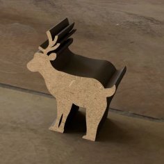 Laser Cut Meeple Reindeer Free Vector
