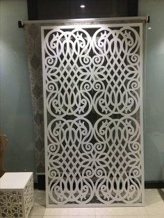 Laser Cut Decorative Partition Wall Free Vector