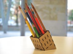 Mdf Pencil Stand Laser Cut PDF File