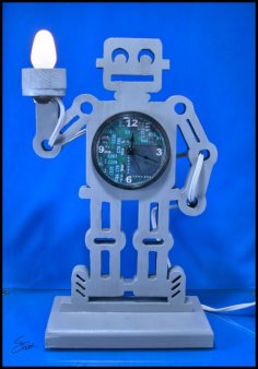 Orologio robot e luce notturna