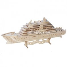 Laser Cut 3D Ship 3mm Free Vector