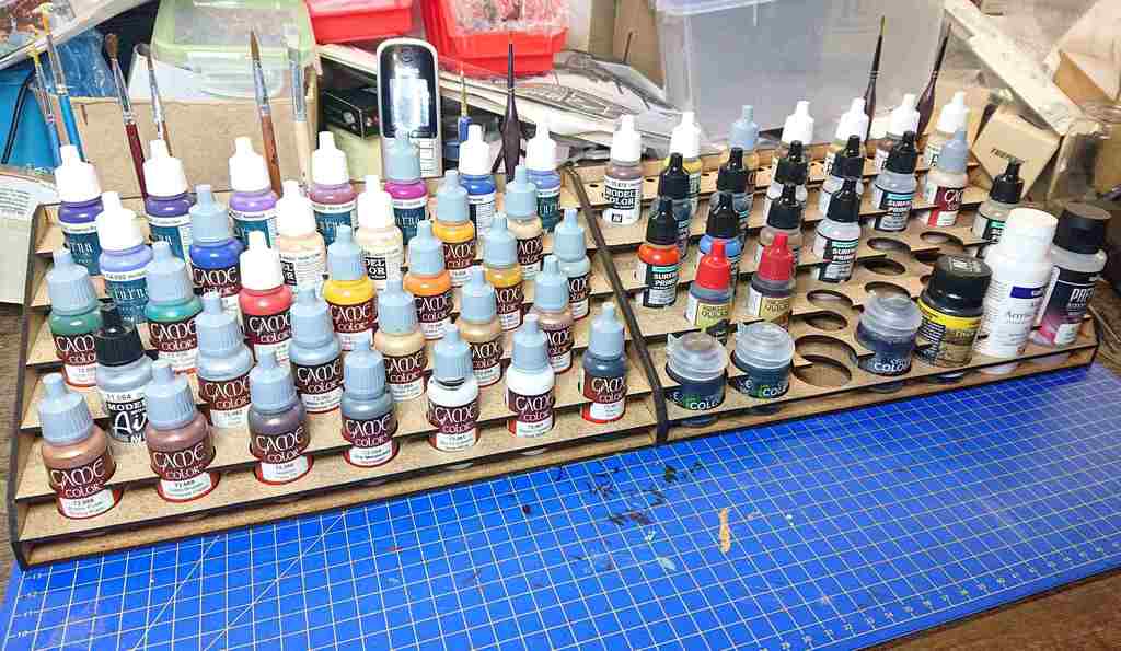 Laser Cut K40 Paint Rack SVG File