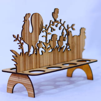 Laser Cut Easter Egg Stand 3mm Free Vector