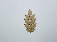 Laser Cut Wood Ash Leaf Craft Shape Cutout Free Vector