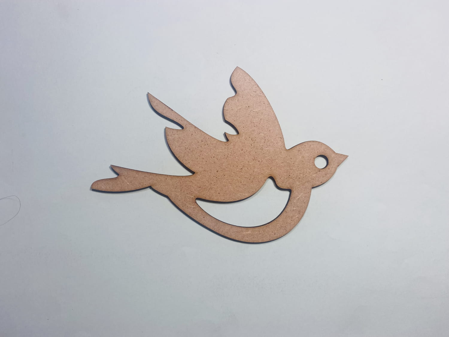 Laser Cut Flying Bird Unfinished Cutout Shape Free Vector