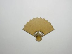 Laser Cut Fan Cutout Unfinished Wood Fan Shape Free Vector