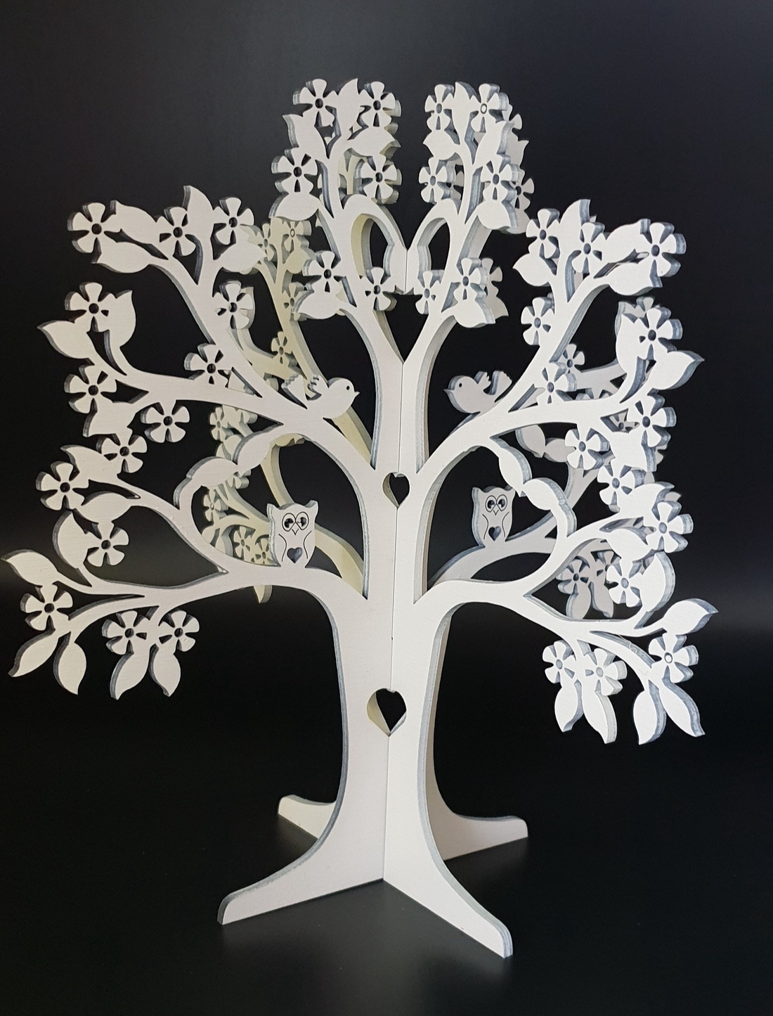 Laser Cut Decor Tree Jewelry Stand Free Vector