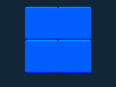 Tetris blok O stl dosyası