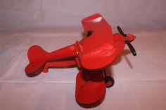Avião de brinquedo de madeira cortado a laser para crianças
