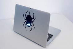 Hình dán máy tính xách tay bằng Laser Cut Spider 12x20cm