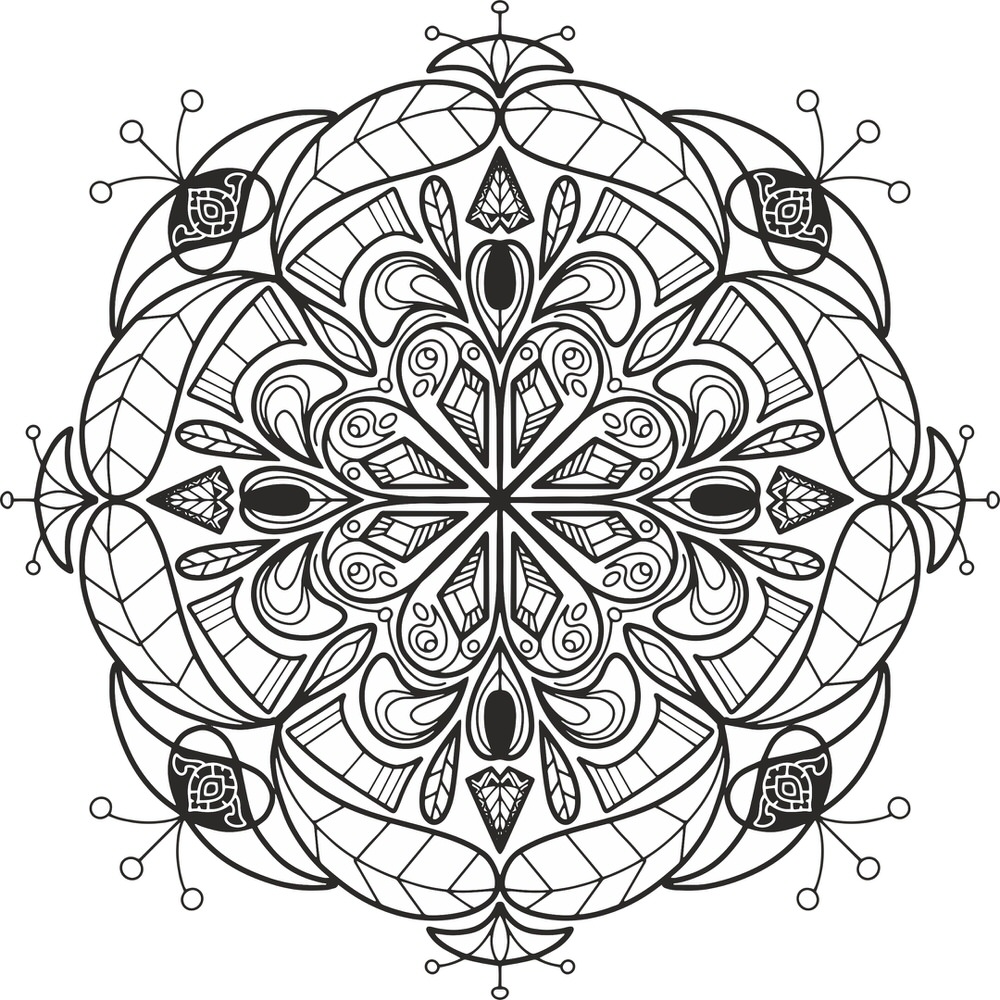 Thiết kế Mandala hoa