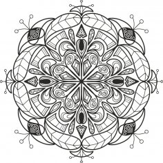 Design de Mandala Floral