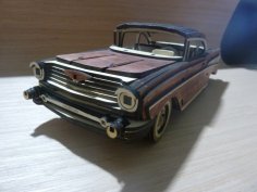 Laser Cutting Chevrolet Bel Air 1957 Free Vector