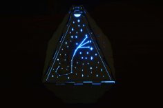 Laser Cut Constellation Light Free Vector