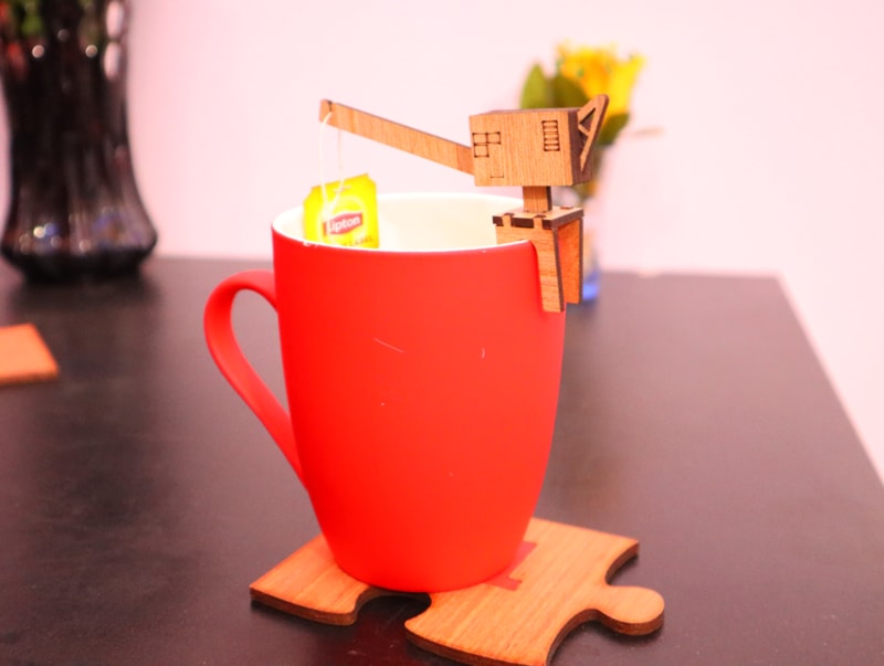 Laser Cut Tea Bag Holder DXF File