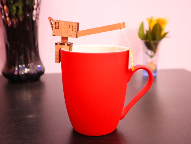 Laser Cut Tea Bag Holder DXF File