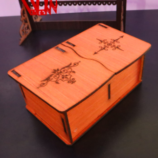 Laser Cut Engraved Jewelry Box 4mm Free Vector