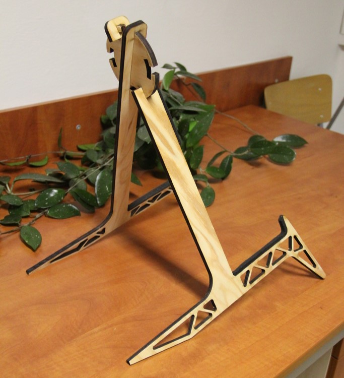 Laser Cut Acoustic Guitar Stand DXF File