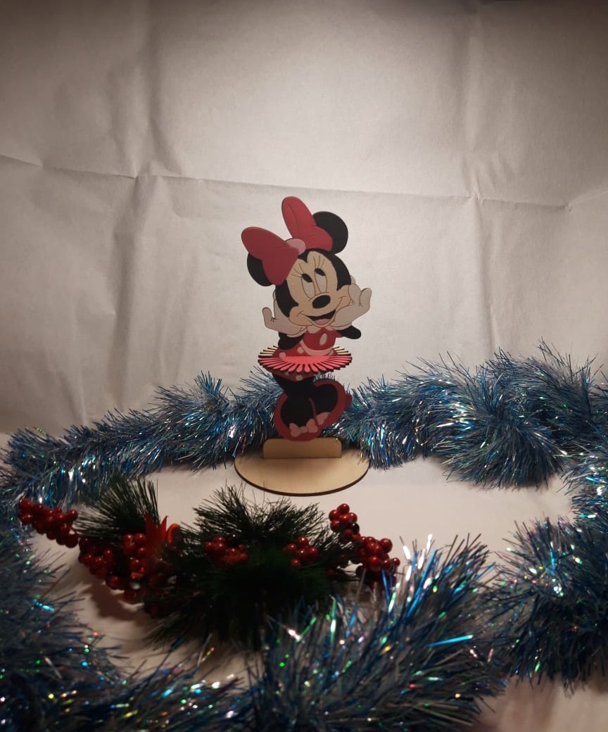 Laser Cut Disney Minnie Mouse Napkin Holder Free Vector