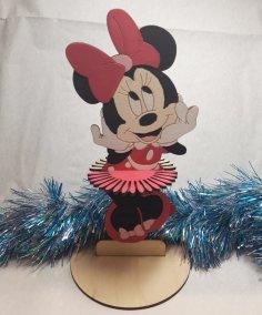 Porte-serviette Disney Minnie Mouse découpé au laser