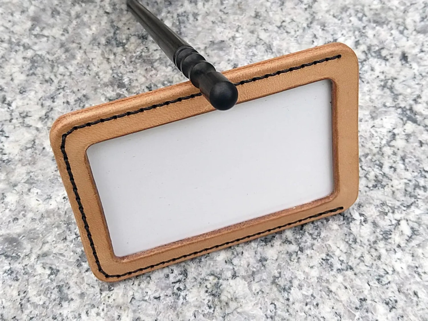 Laser Cut Leather Badge Holder DXF File