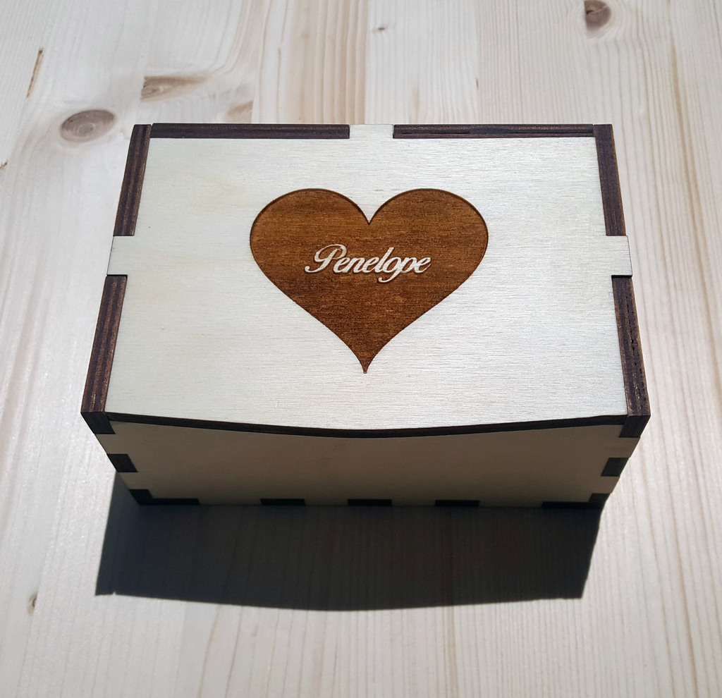 Laser Cut Jewelry Box 6mm DXF File