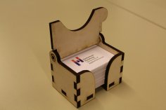Laser Cut Business Card Box 6mm DXF File