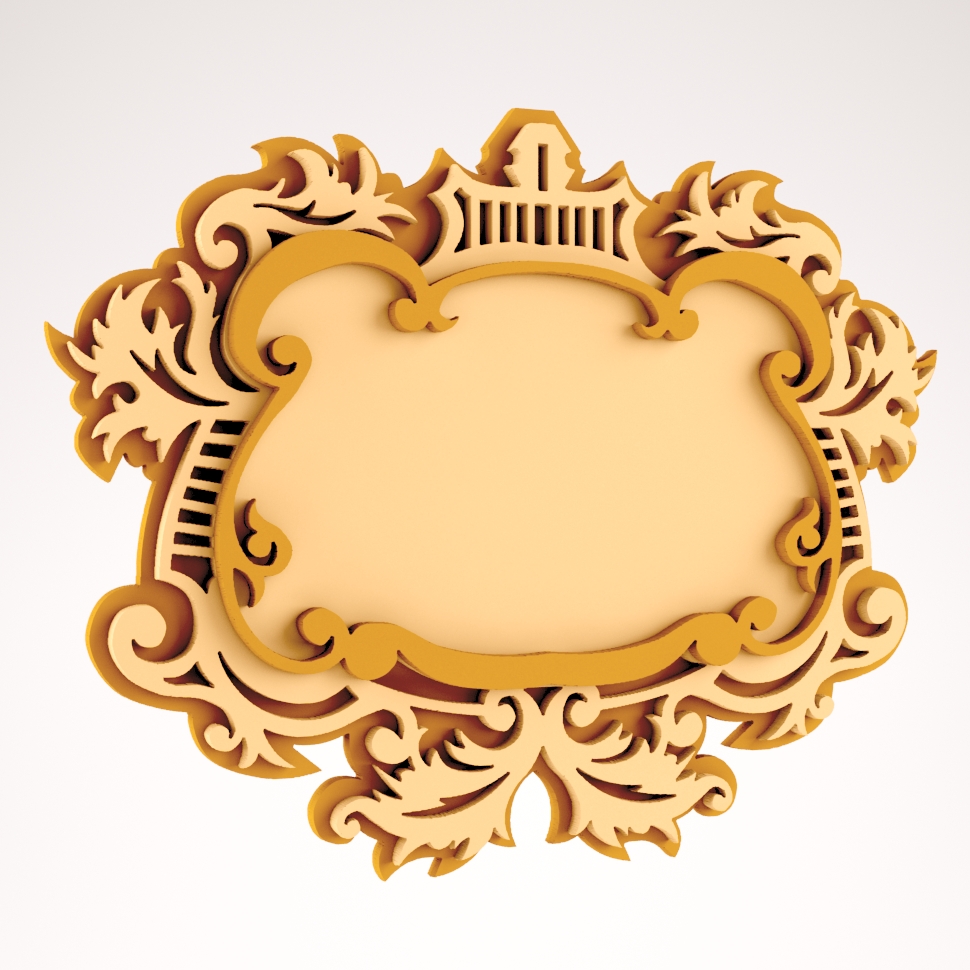 Wooden Mirror Frame DXF File