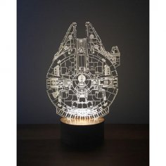 Millenium Falcon 3D-Lampe