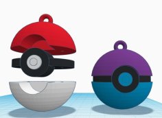 X-MAS Pokeball (multicolor) 3D Printer Model