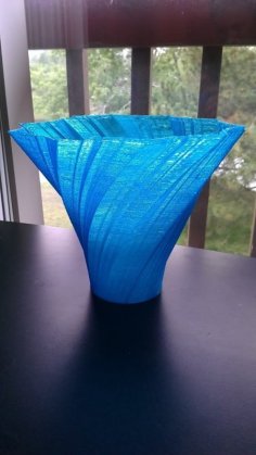 Twisted Hectagon Vase/Lamp 3D Printer Model