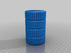 Tire Pen Holder 3D Printer Model