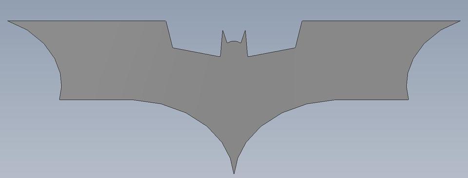 Archivo dxf de Batarang (El caballero oscuro)