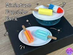 Miniature Popsicle Pack 3D Printer Model