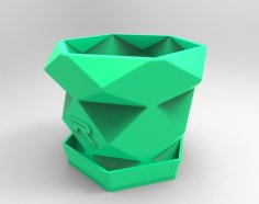 Polygon Plant Pots 3D Printer Model