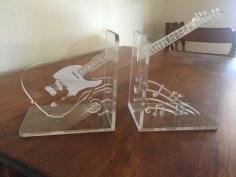 Laser Cut Guitar Bookends